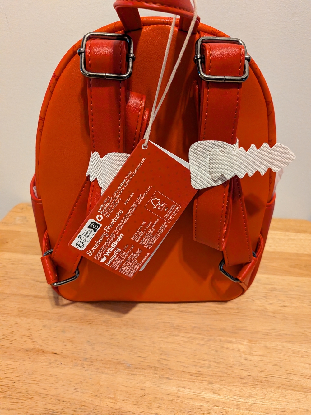 Loungefly Strawberry Shortcake Red White Mini Backpack - Picture 3 of 4